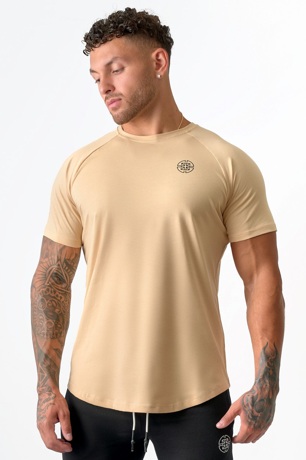 FITTED TEE - CURVED HEM - CHAMPAGNE – OLD NORSE